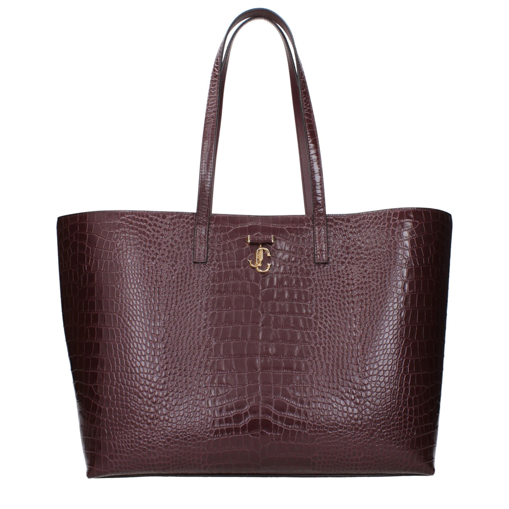 Jimmy Choo Rote Leder Schultertasche