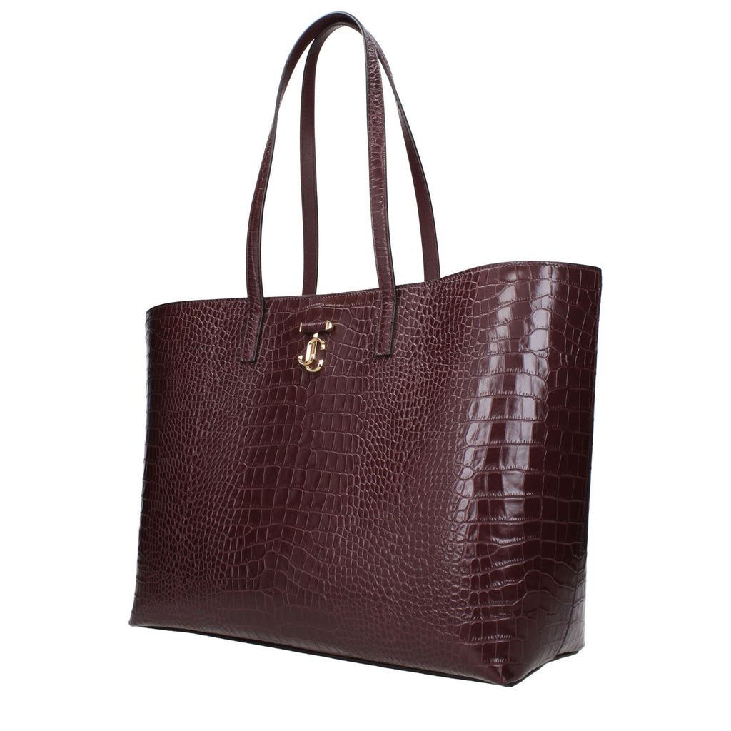 Jimmy Choo Rote Leder Schultertasche