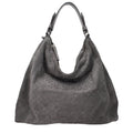 Jimmy Choo Graue Leder Schultertasche