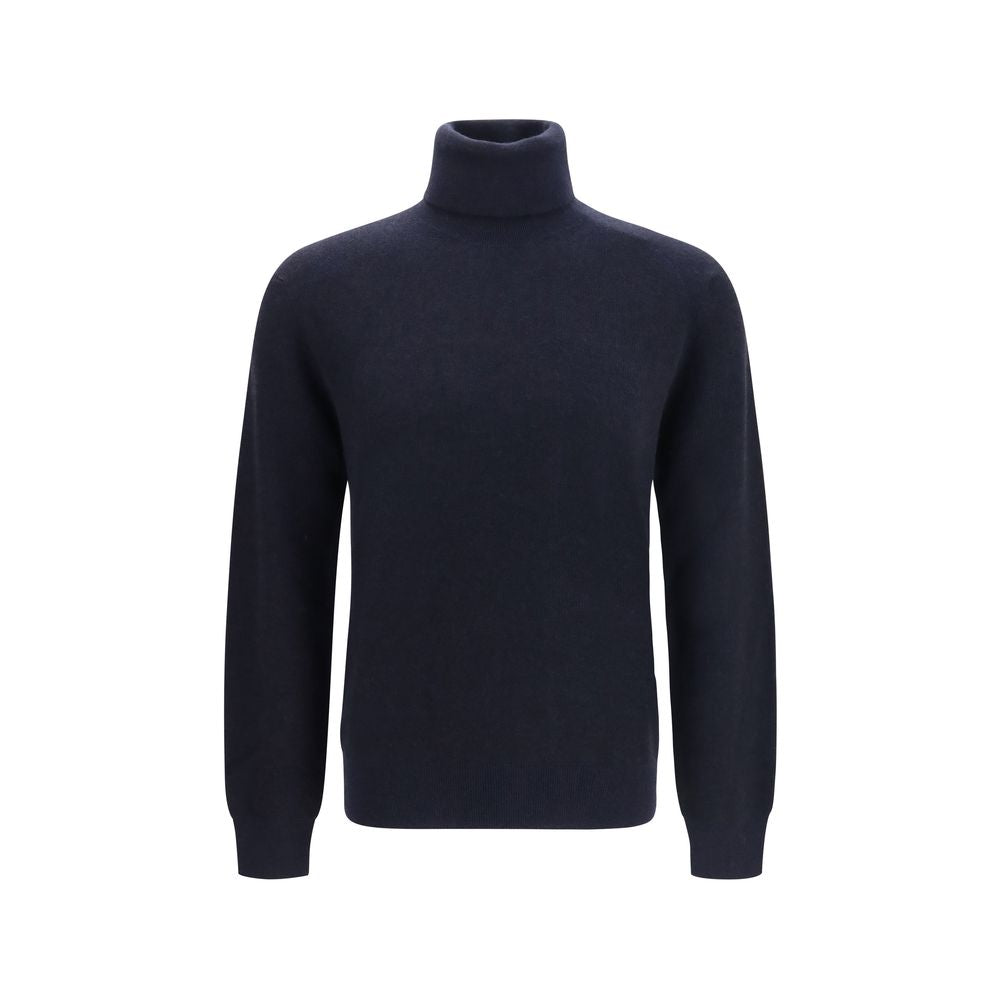 Brioni Blauer Kaschmir-Rollkragenpullover