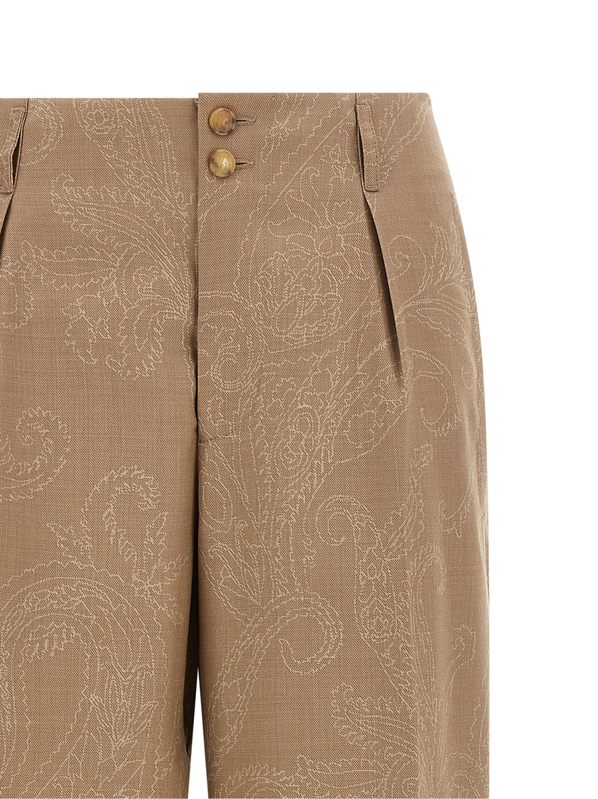 Etro Beige Wollhose