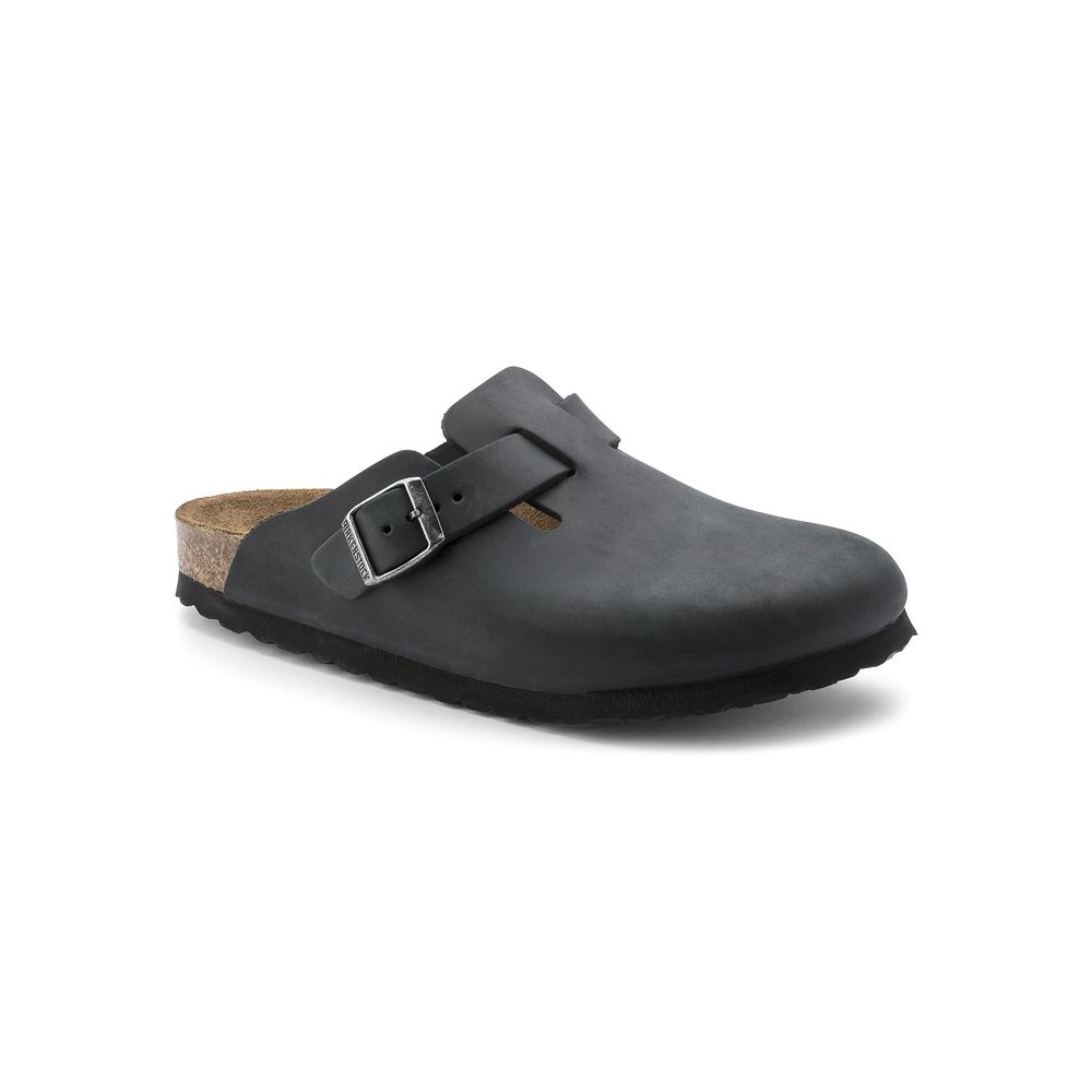 Birkenstock Schwarze Mules aus Synthetik