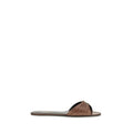 Saint Laurent Braune Kalbsleder Bos Taurus Mules
