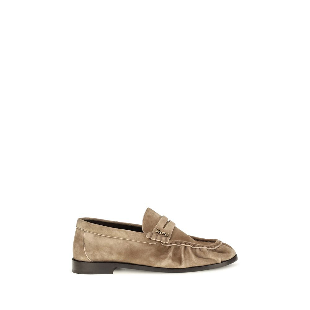 Saint Laurent Beige Kalbsleder Bos Taurus Slipper-Loafer