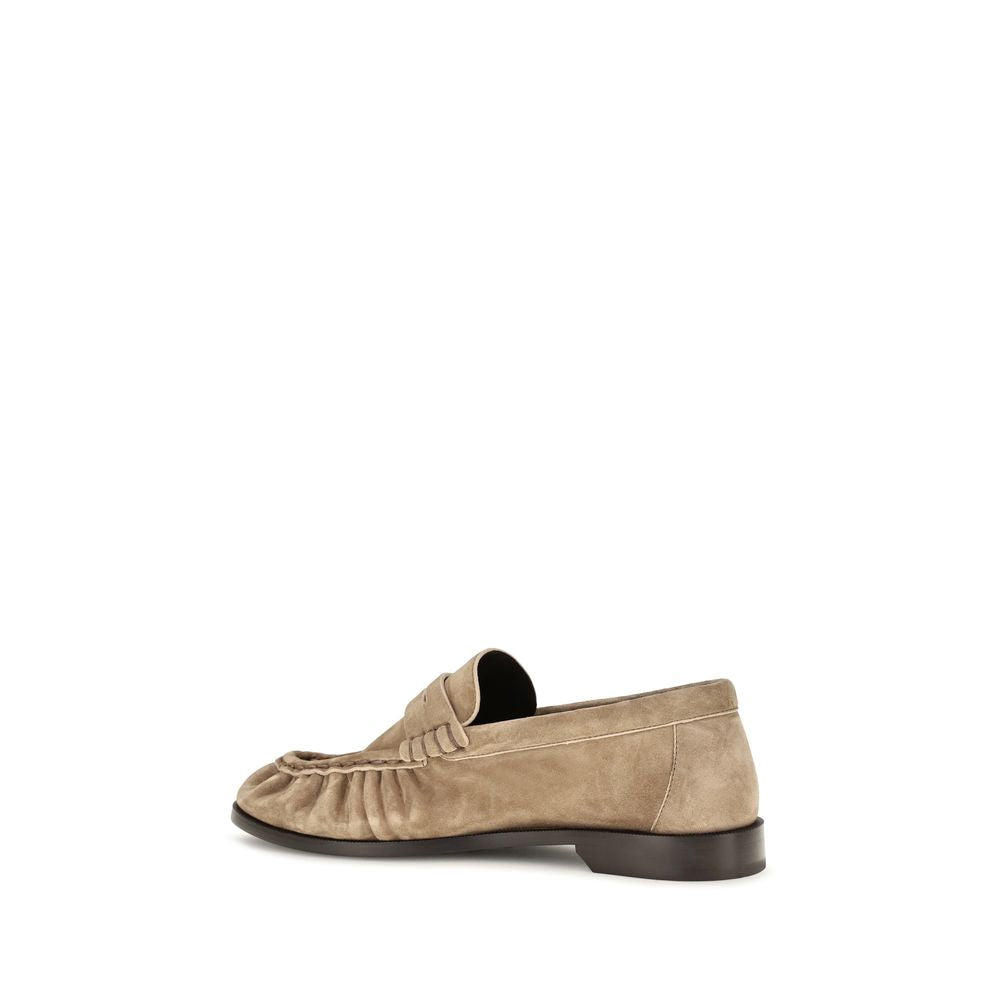 Saint Laurent Beige Kalbsleder Bos Taurus Slipper-Loafer