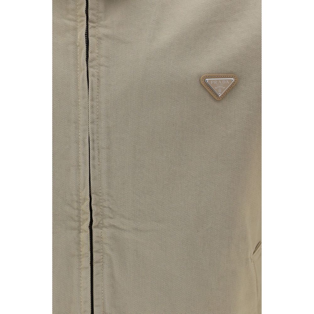 Prada Beige Cotton Denim Jacket