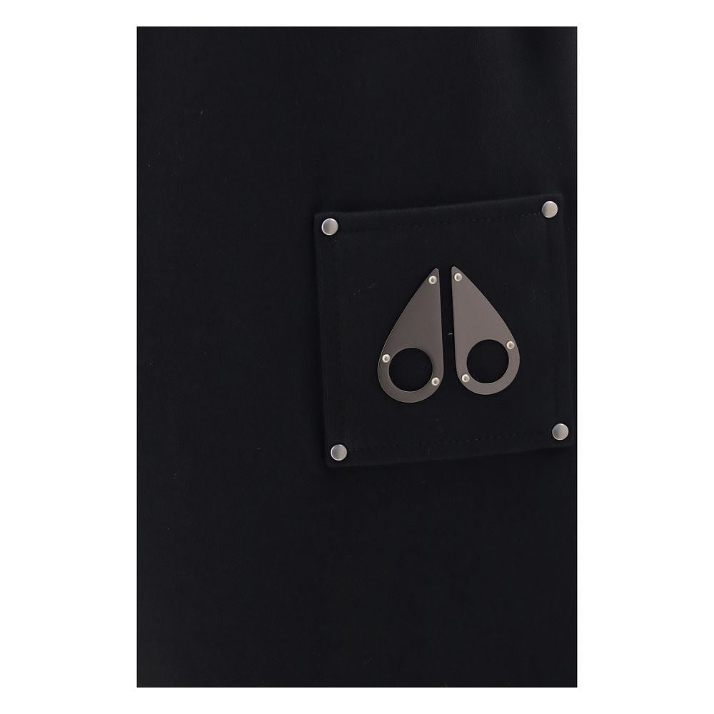 Moose Knuckles Schwarze Baumwoll-Freizeithose