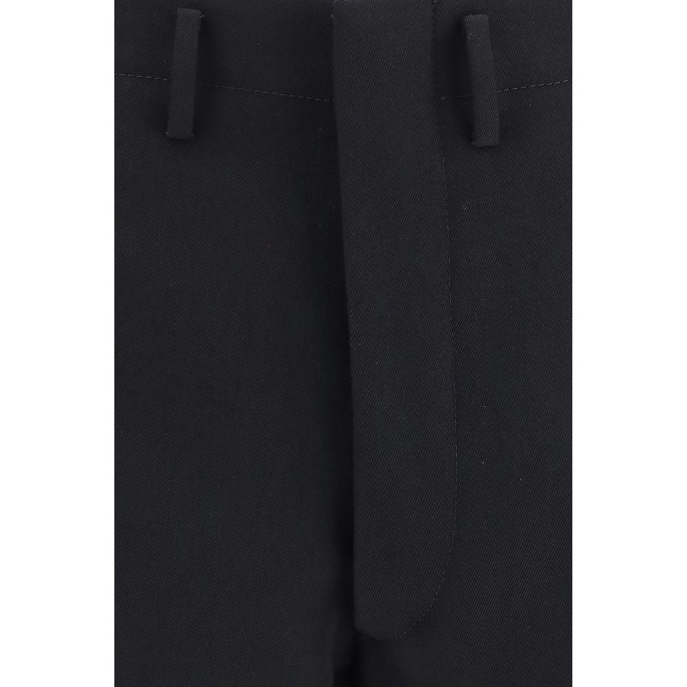 Prada Schwarze Wollhose Oves Aries