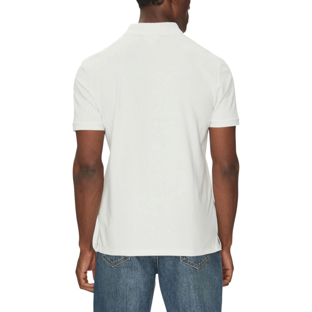 Calvin Klein Jeans Weißes Poloshirt aus Baumwolle