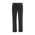 Saint Laurent Schwarze Baumwoll-Jeans im Slim Fit