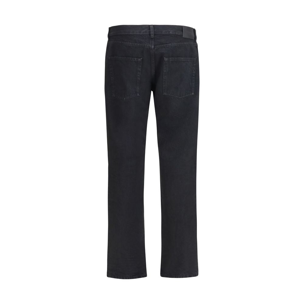 Saint Laurent Schwarze Baumwoll-Jeans im Slim Fit