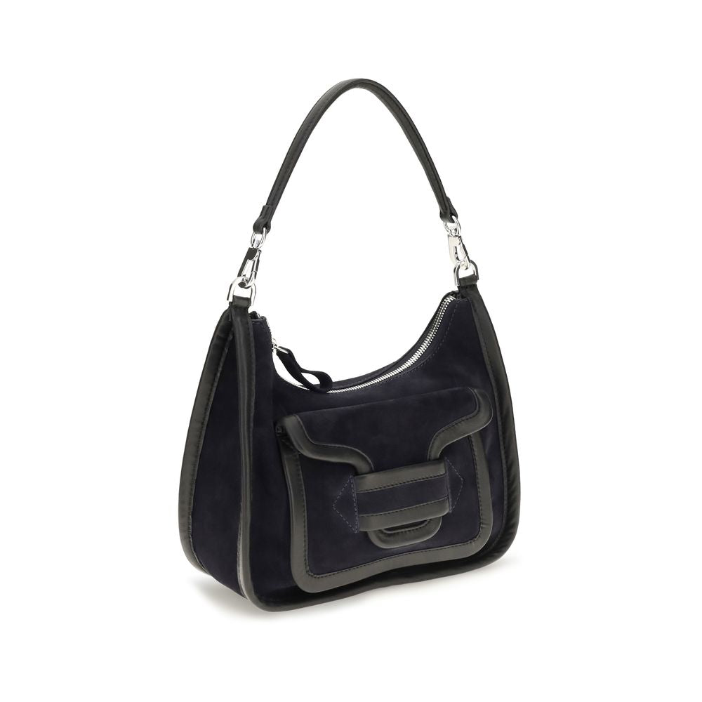 Pierre Hardy Schwarze Bos Taurus Kalbsleder Schultertasche