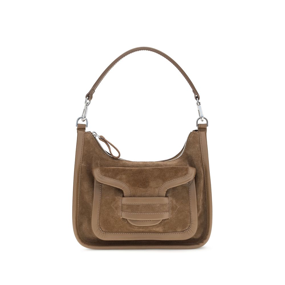 Pierre Hardy Beige Kalbsleder Bos Taurus Schultertasche