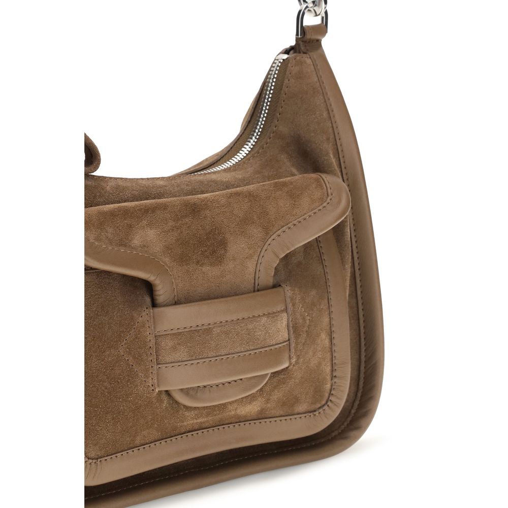 Pierre Hardy Beige Kalbsleder Bos Taurus Schultertasche
