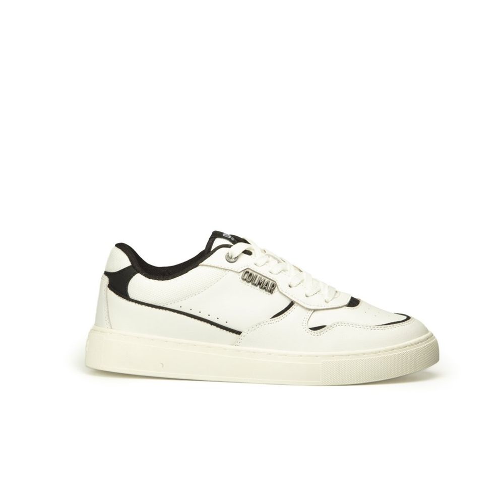 Colmar Schwarze und Weiße Leder-Sneaker Low-Top