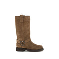 Brunello Cucinelli Braune Kalbsleder Bos Taurus Stiefeletten