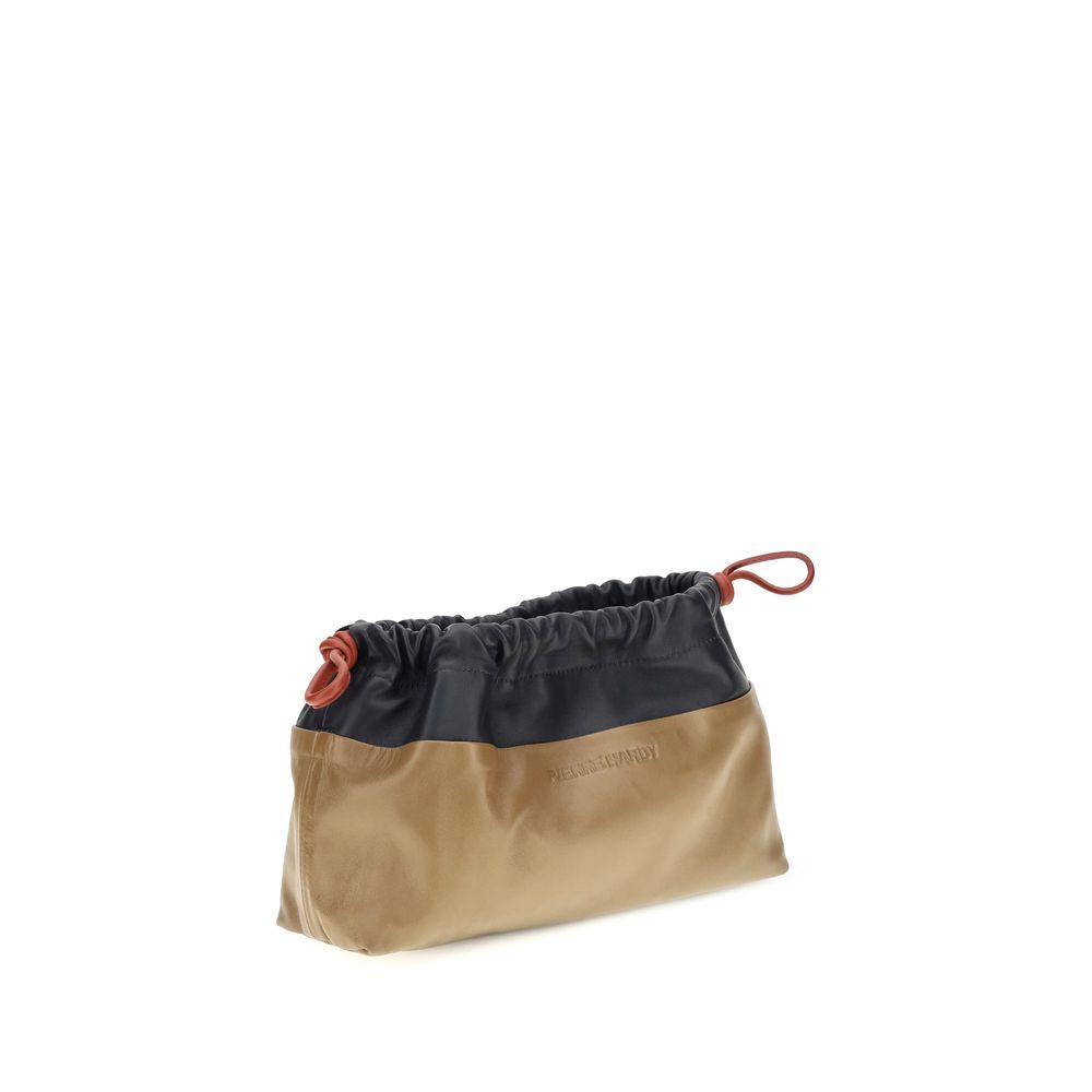 Pierre Hardy Beige Kalbsleder Bos Taurus Schultertasche
