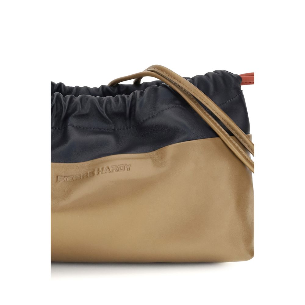 Pierre Hardy Beige Kalbsleder Bos Taurus Schultertasche