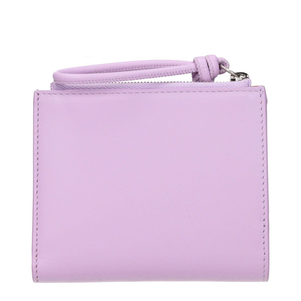Jil Sander Pinkes Leder Portemonnaie