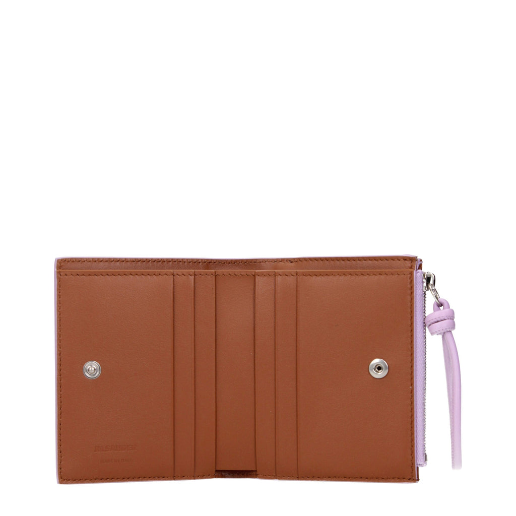 Jil Sander Pinkes Leder Portemonnaie