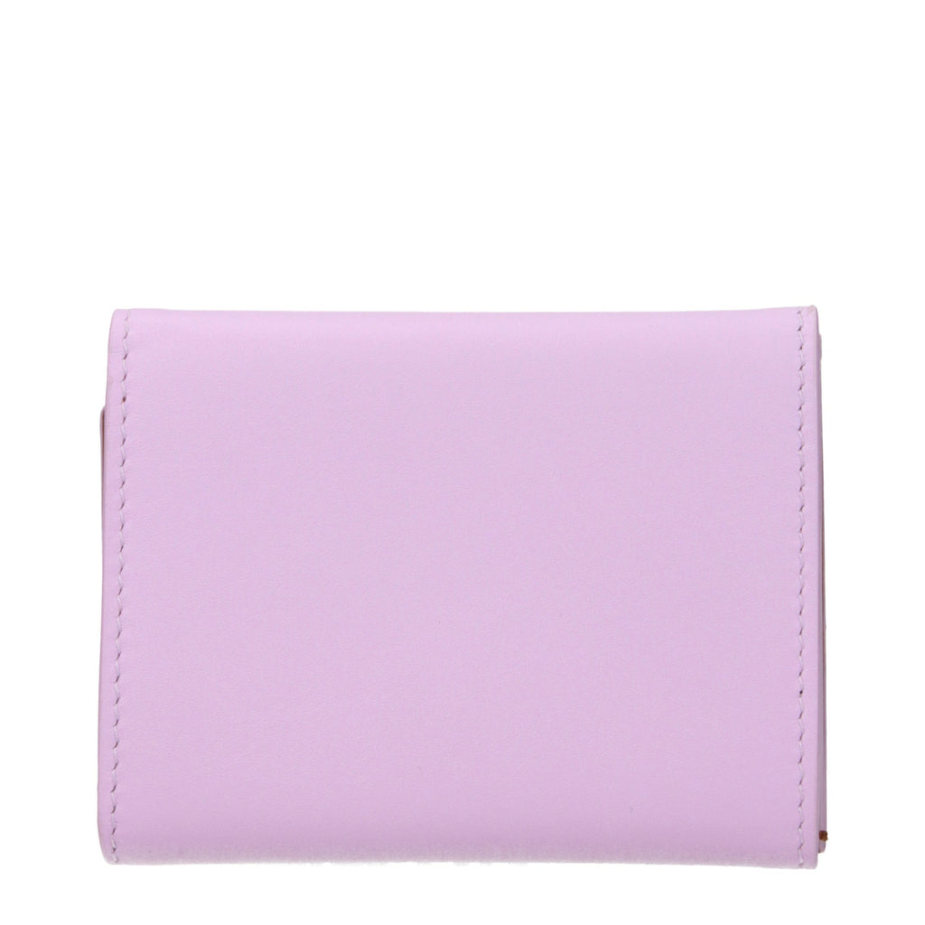 Jil Sander Pinkes Leder Portemonnaie