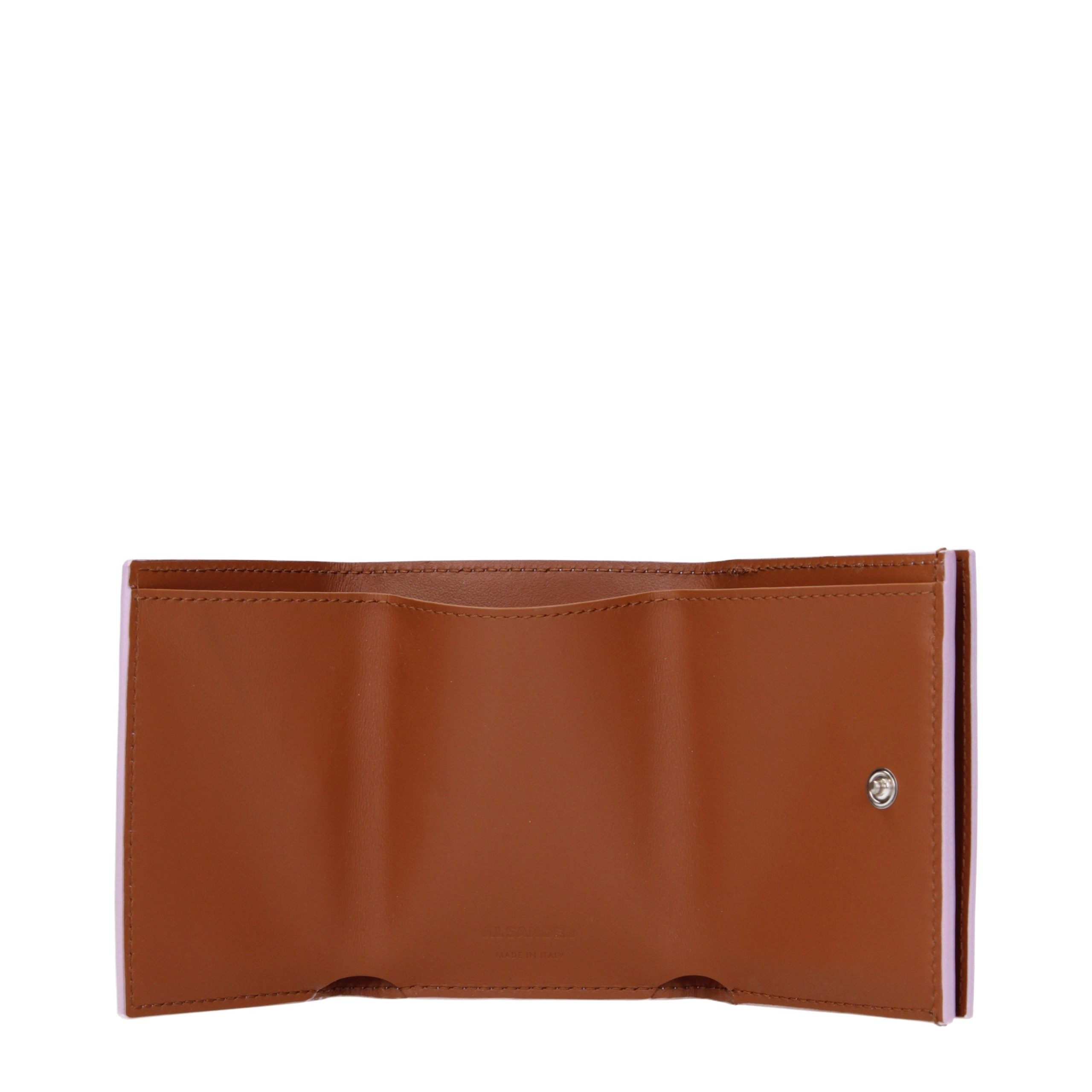 Jil Sander Pinkes Leder Portemonnaie