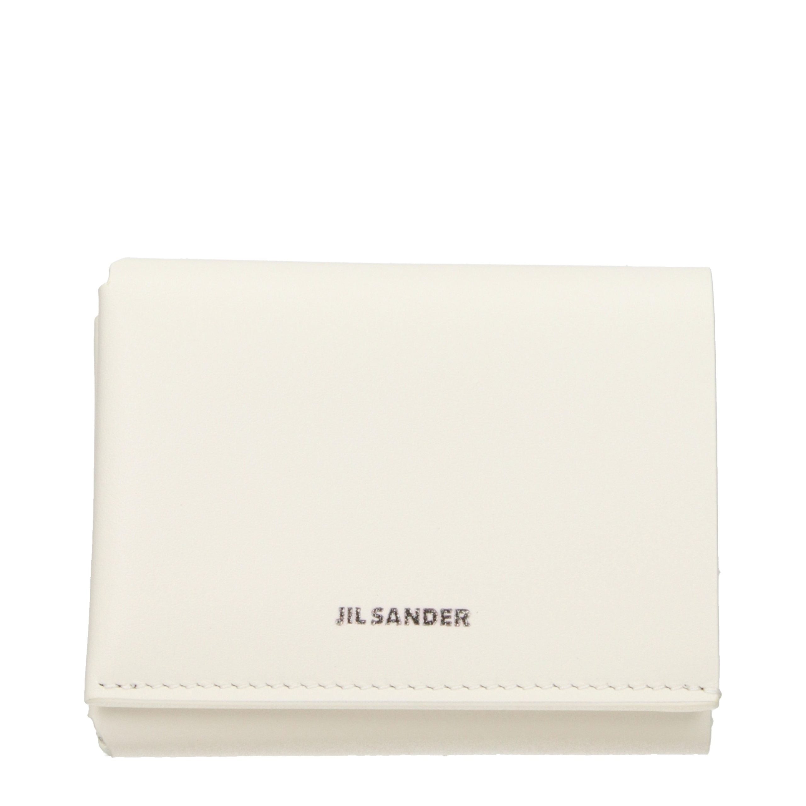 Jil Sander Beige Leder Portemonnaie