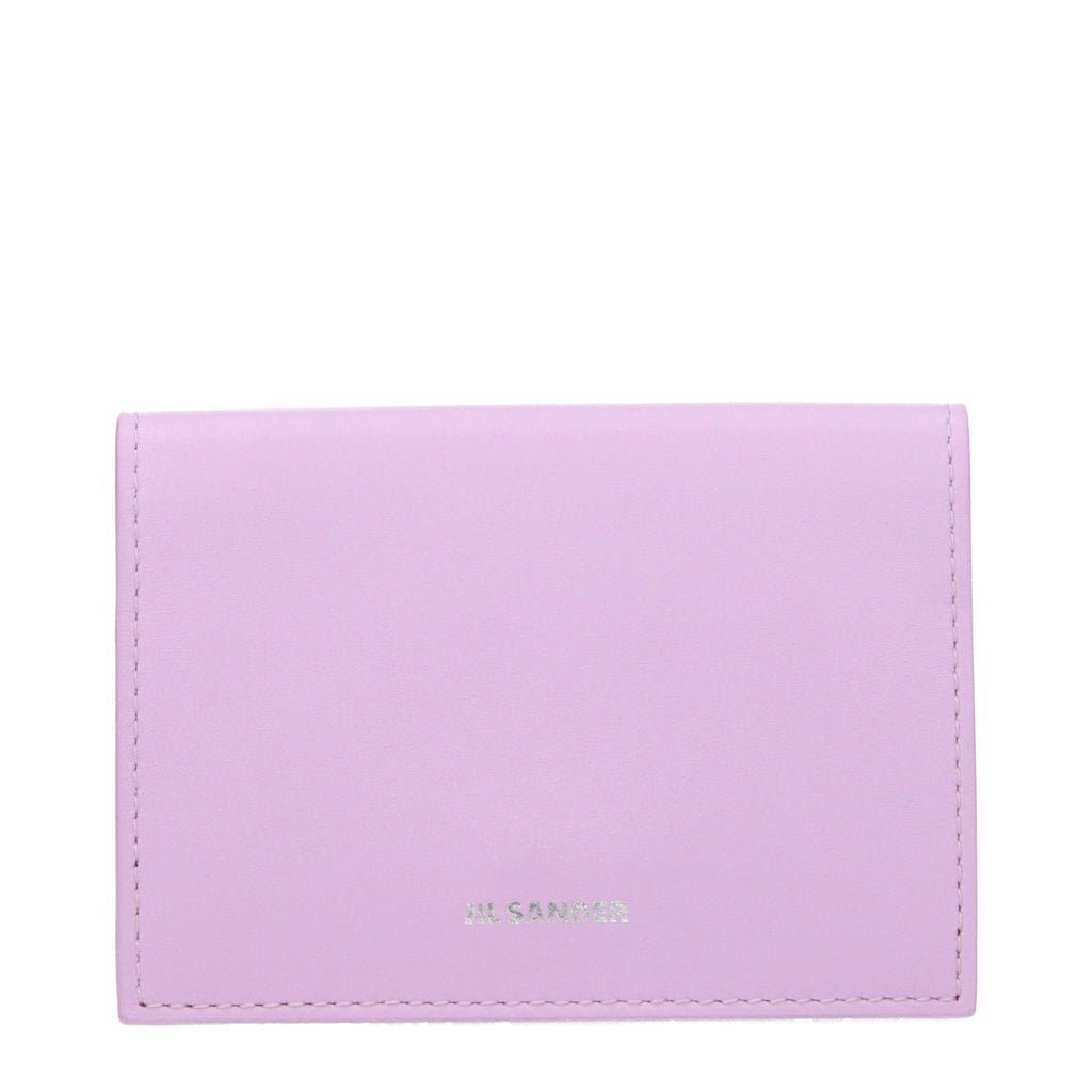 Jil Sander Pink Leather Cardholder