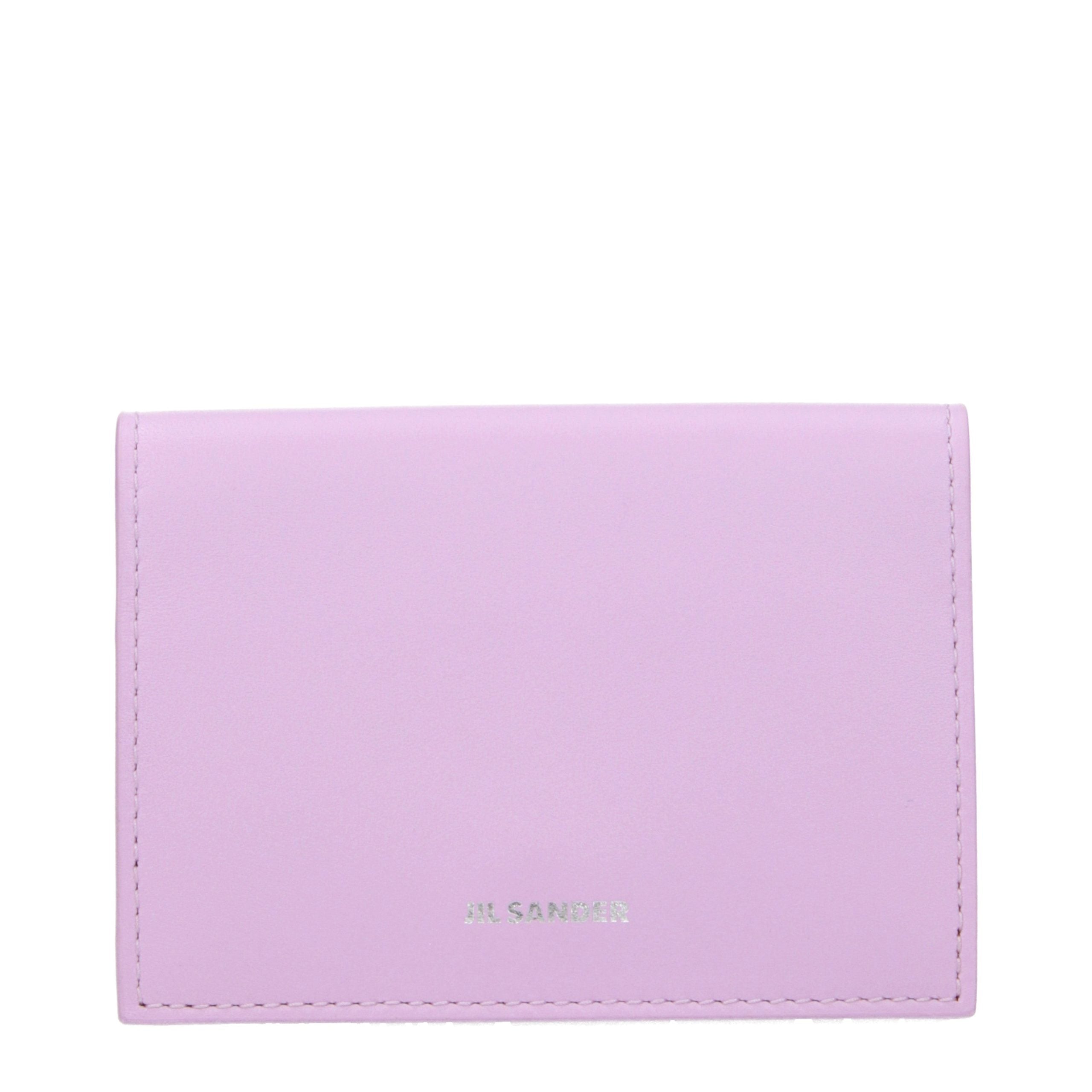 Jil Sander Pink Leather Cardholder