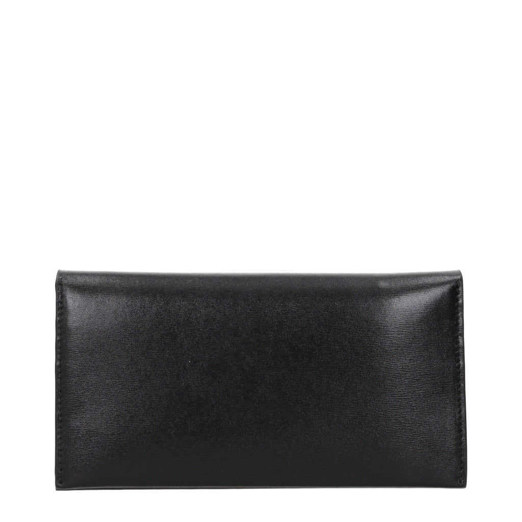 Jil Sander Schwarzes Leder Portemonnaie
