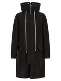 Rick Owens Schwarzer Parka aus Baumwolle