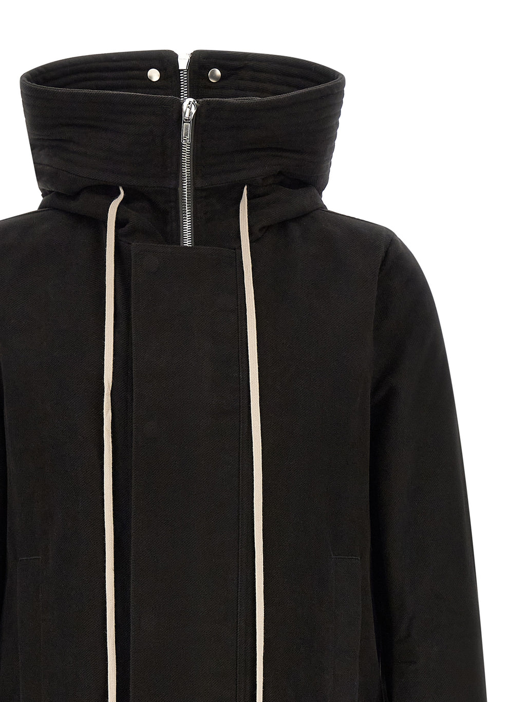Rick Owens Schwarzer Parka aus Baumwolle