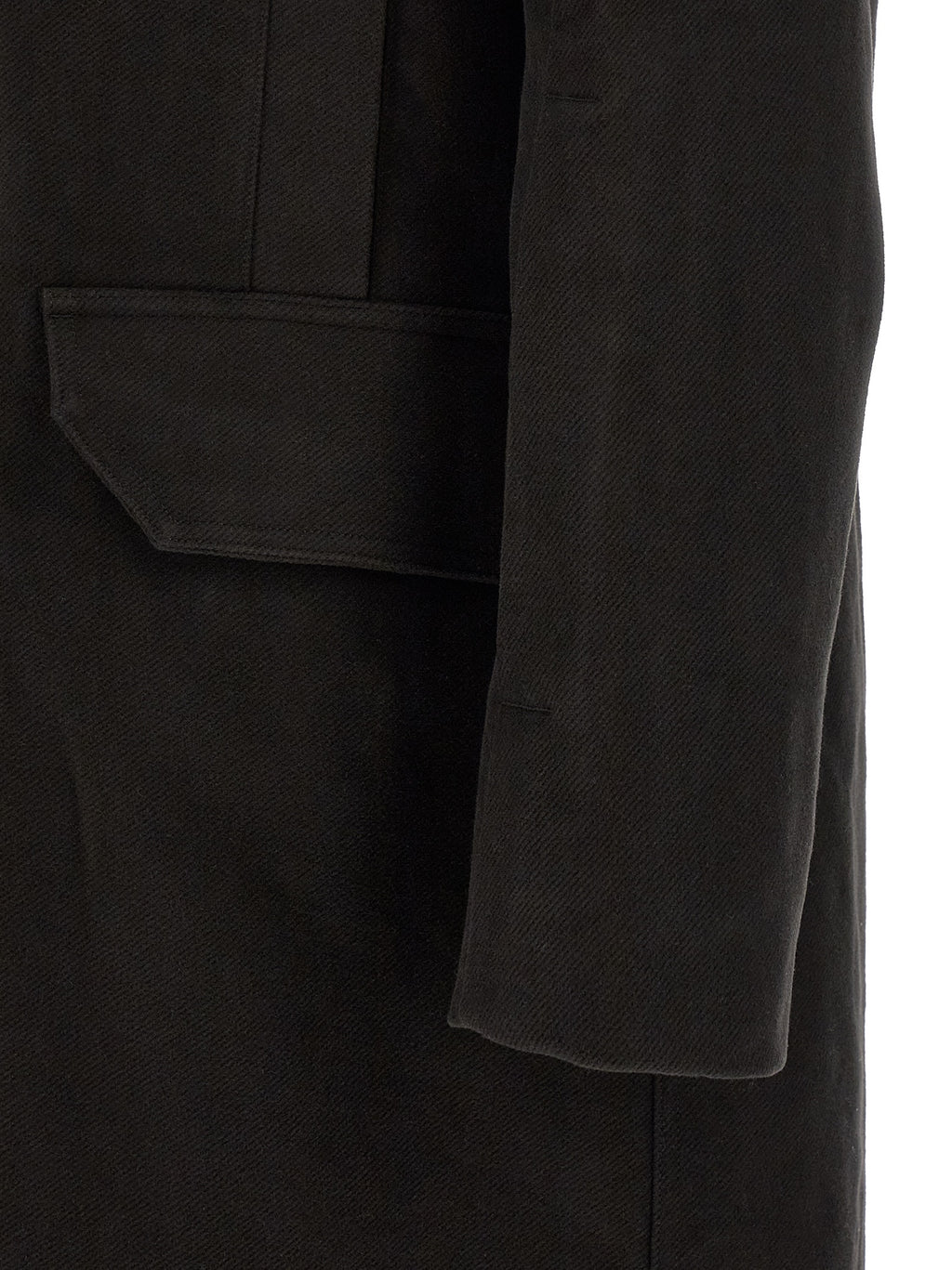 Rick Owens Schwarzer Parka aus Baumwolle