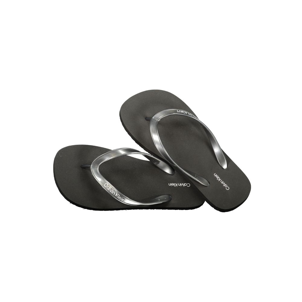 Calvin Klein Schwarze Damen-Sandalen aus Polyurethan