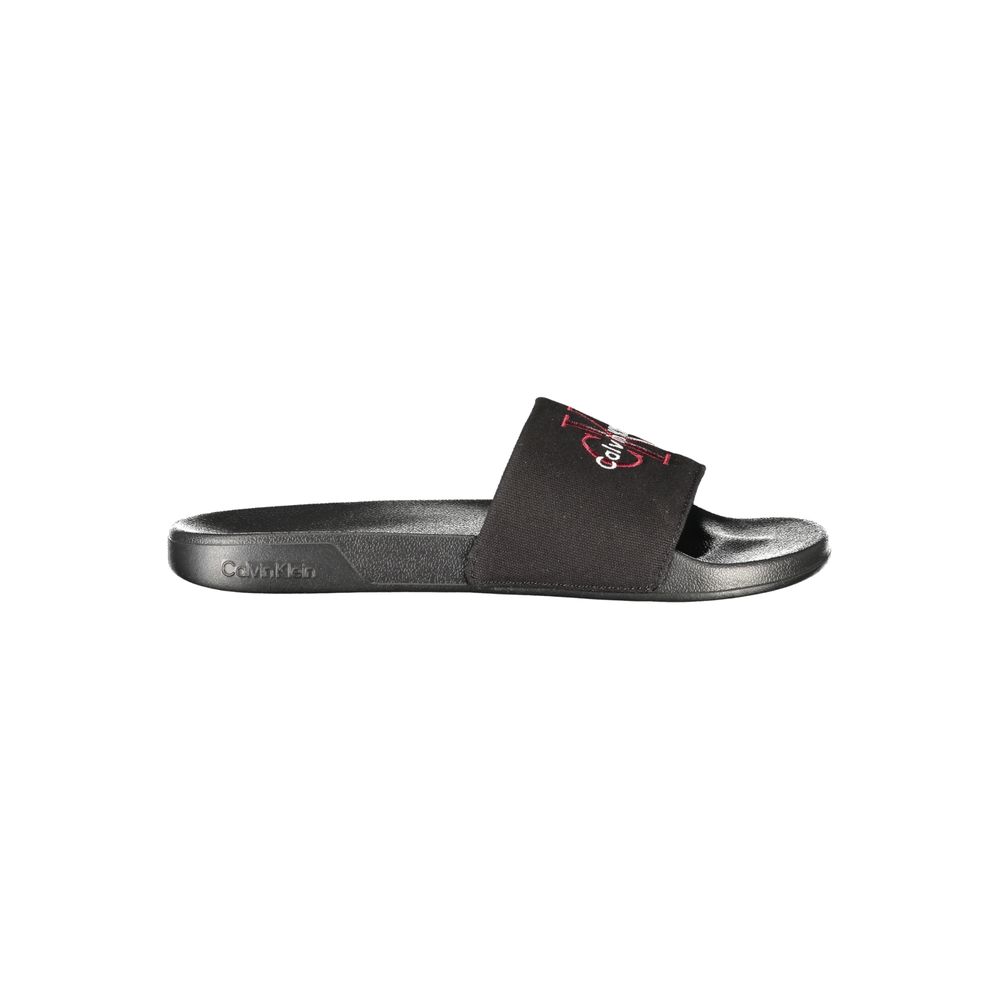 Calvin Klein Schwarze Herren-Slipper aus Polyester