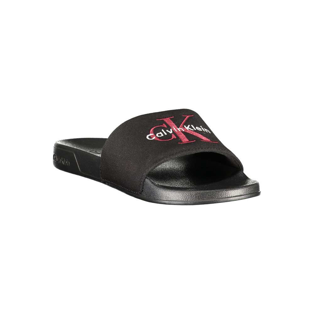 Calvin Klein Schwarze Herren-Slipper aus Polyester