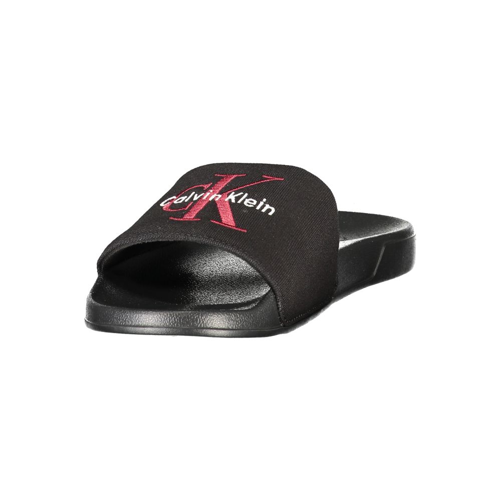 Calvin Klein Schwarze Herren-Slipper aus Polyester