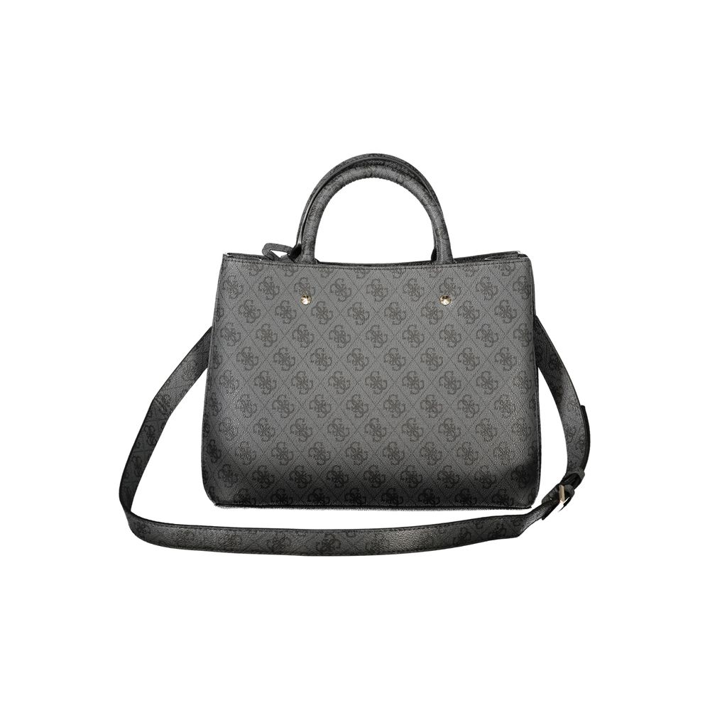 Guess Jeans Nero Poliuretano Donna Tasche