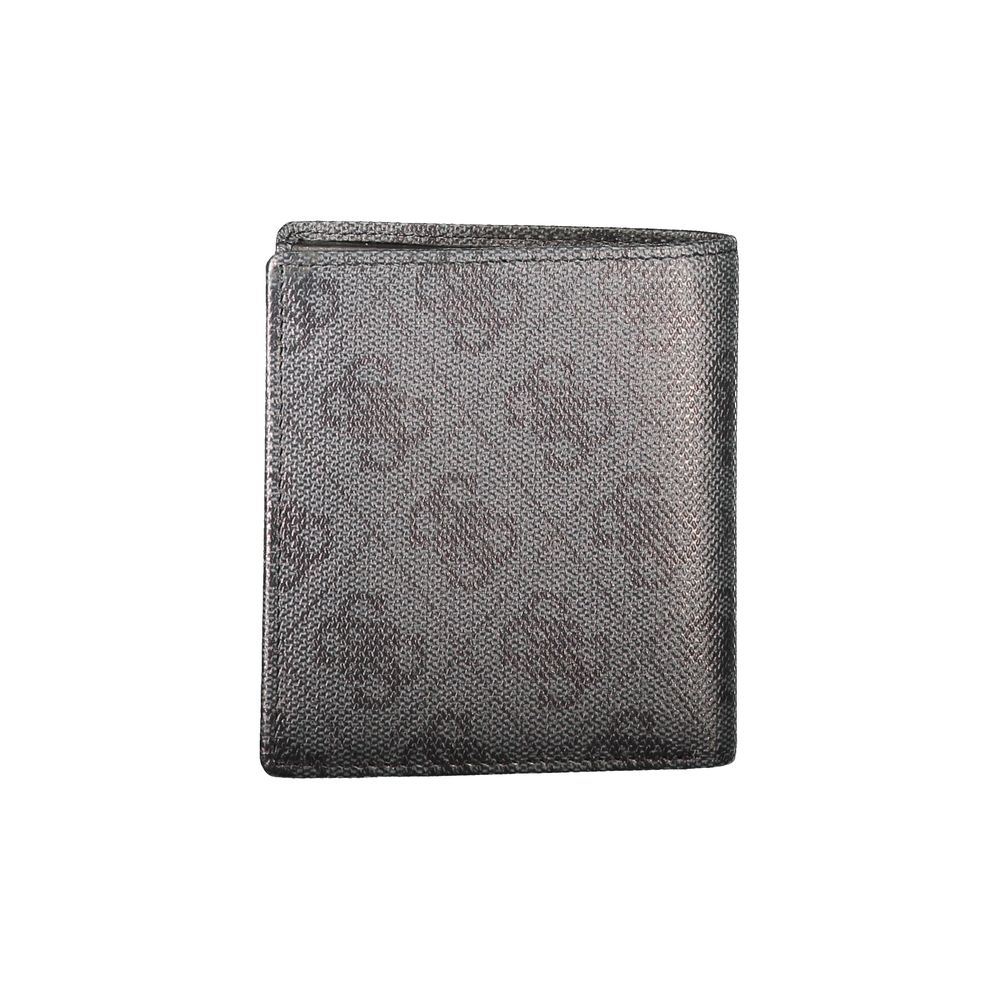 Guess Jeans Schwarzes Leder Portemonnaie