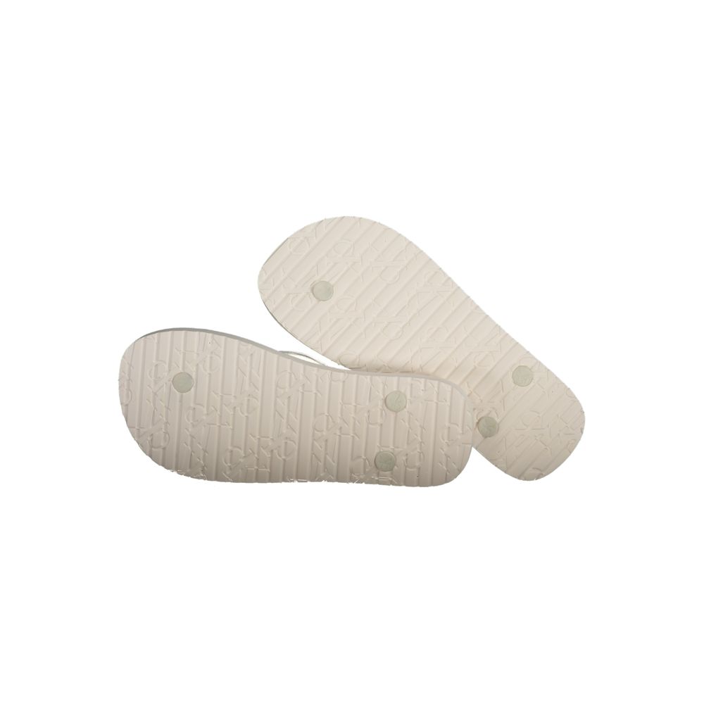 Calvin Klein Weiße Sandale aus Polyurethan für Damen