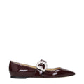 Jimmy Choo Rote Ballerinas aus Leder