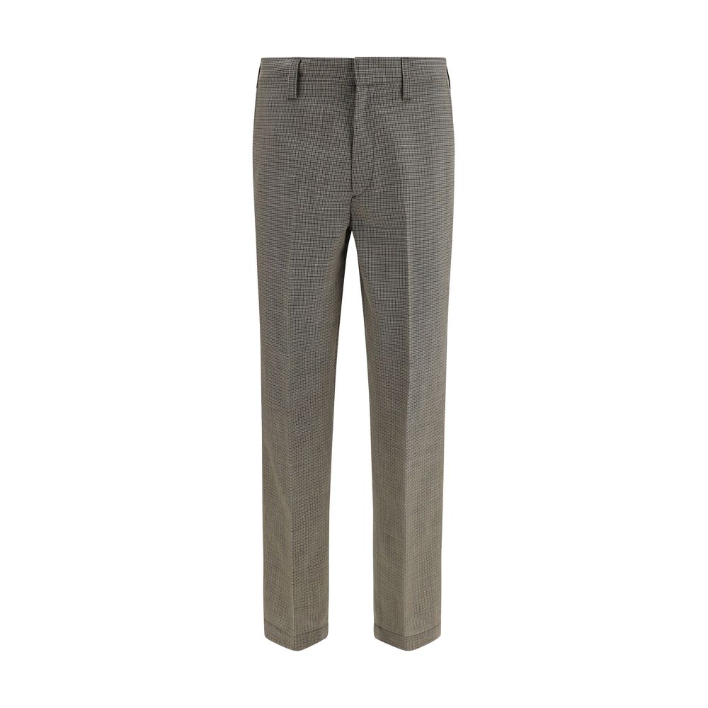 Prada Braune Hose aus Wolle vom Widder