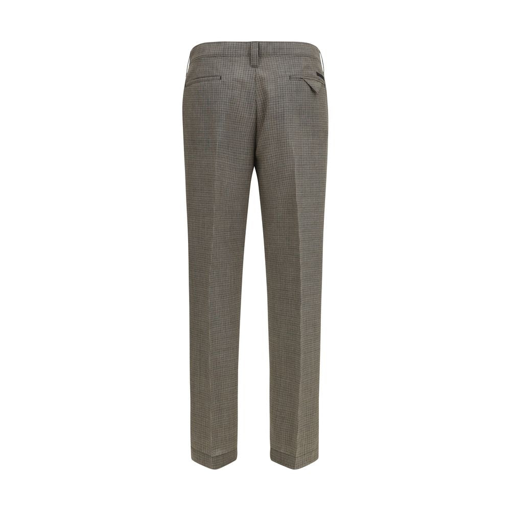 Prada Braune Hose aus Wolle vom Widder