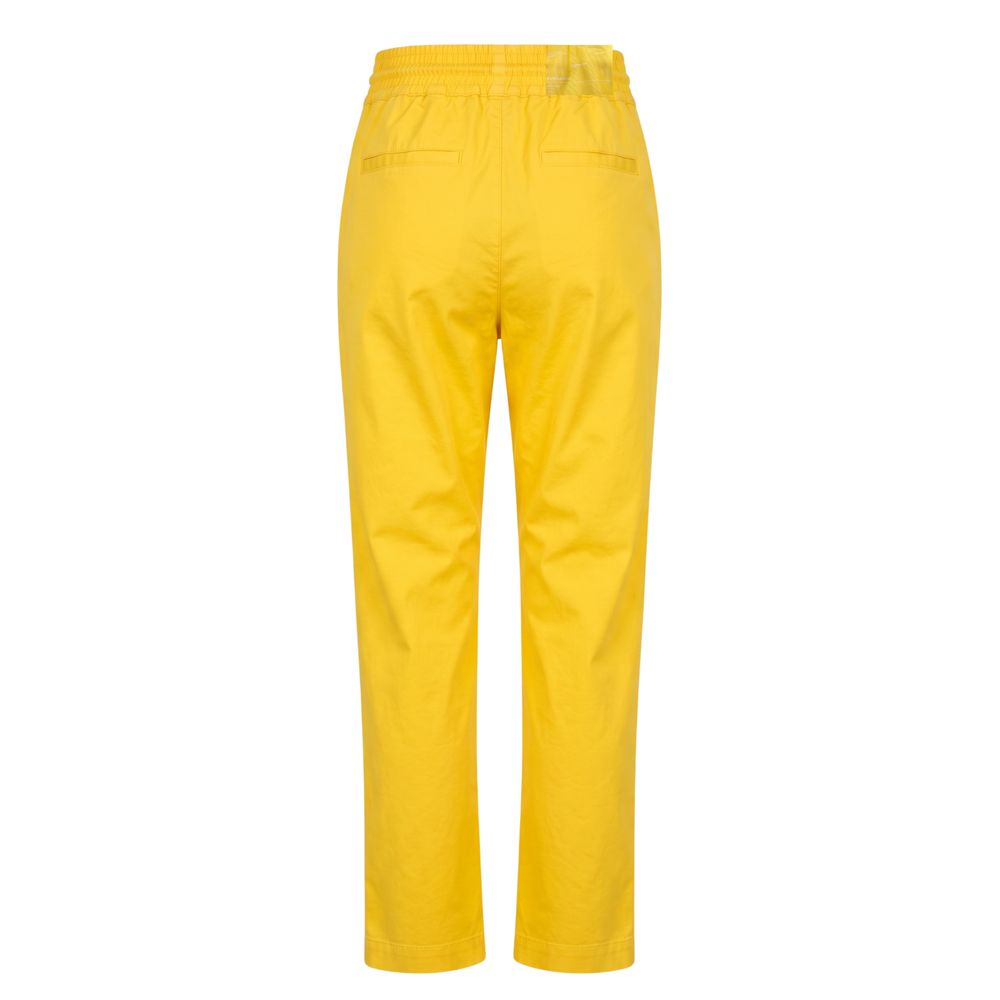 Trussardi Jeans Gelbe Baumwollhose für Damen