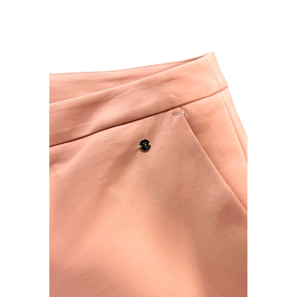 Trussardi Jeans Pinke Baumwollhose für Damen