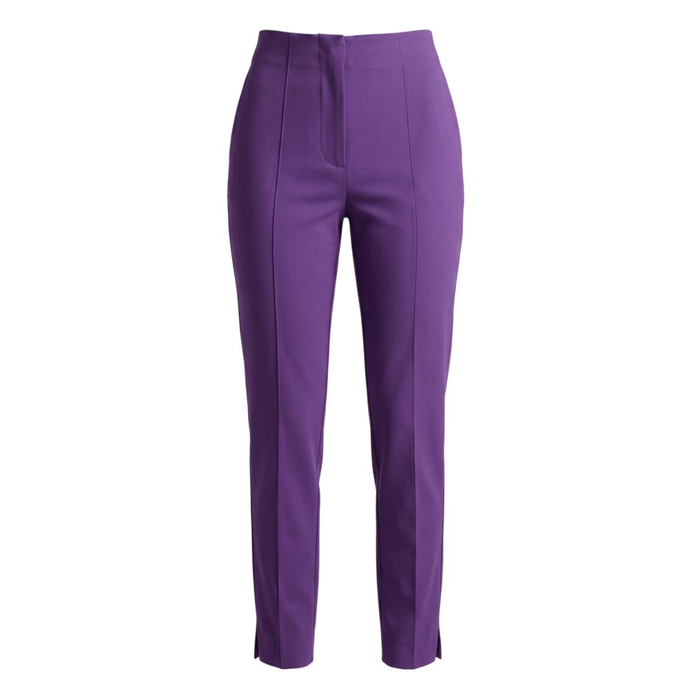 Trussardi Jeans Damenhose aus violetter Viskose