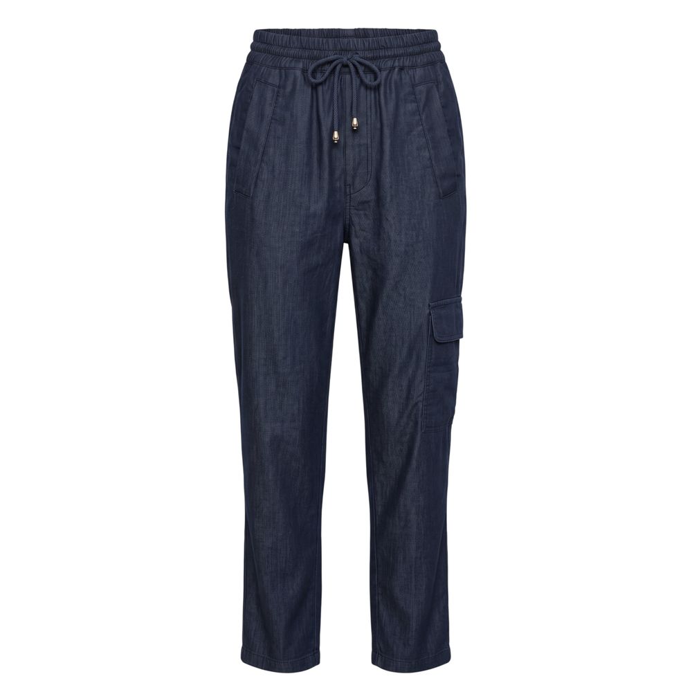 Trussardi Jeans Blaue Baumwollhose für Damen
