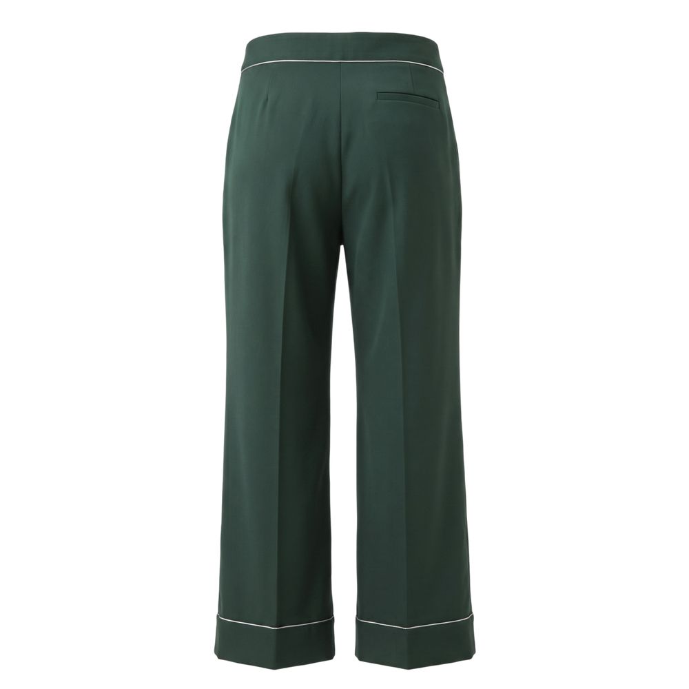 Trussardi Jeans Grüne Damen-Hose aus Polyester