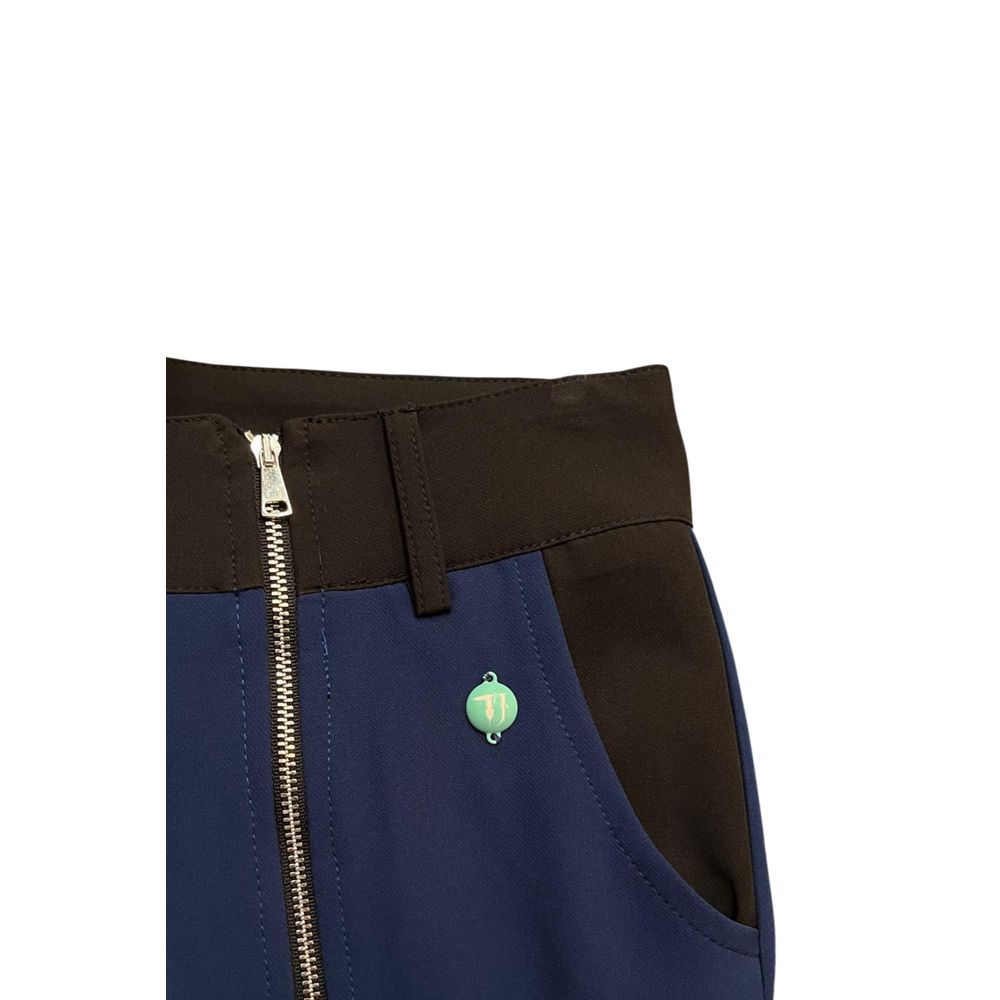 Trussardi Jeans Blaue Hose aus Polyester für Damen