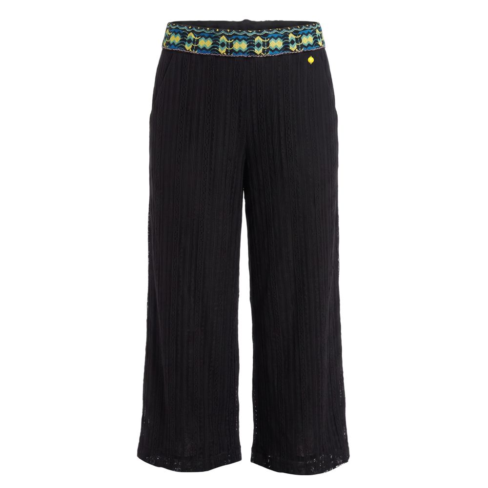 Trussardi Jeans Schwarze Polyamid-Damenhose